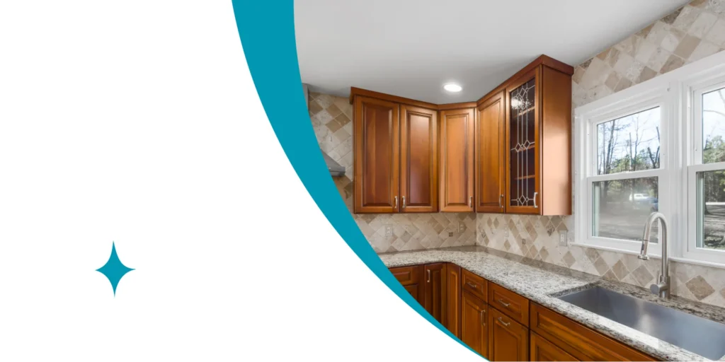 Lshowing where to start when remodeling a kitchen with smart layout planning and premium design inspiration.uxury kitchen interior with custom wood cabinetry, granite countertops, and tiled backsplash.