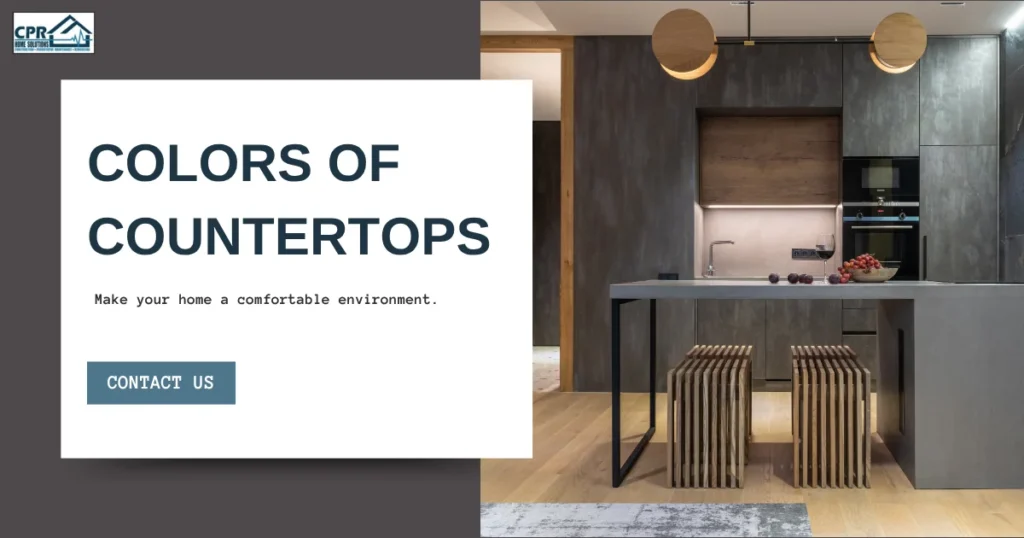 Modern kitchen with a sleek dark island and minimalist cabinetry, illustrating trending colors of countertops for contemporary homes, premium countertop finishes, custom kitchen remodeling, and luxury interior design