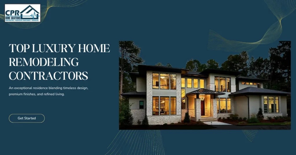 Luxury house with big lights and contemporary architecture, highlighted as a good example of luxury home remodeling contractors